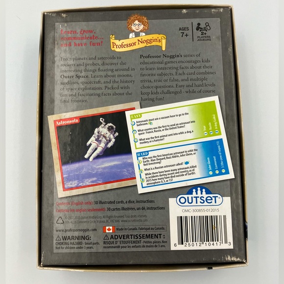 Professor Noggin's Outer Space Card Game - Picture 2 of 3